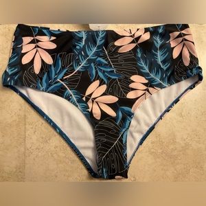 Tropical Print Swim Bottom